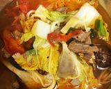 Hình bước làm 7 của món Canh kim chi thịt bò chay
