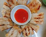 Hình bước làm 4 của món Bánh tráng cuộn thịt chiên giòn