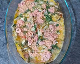 Foto del paso 12 de la receta: Tomates con huevos, cebollas y atún con costra de queso