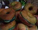 Gambar langkah 8 resipi Donut PRU15 💚💙❤️ aka Pelangi Viral.