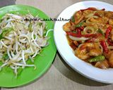 Foto langkah ke 4 dari resep Oseng udang saus tiram.