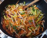 Foto del paso 1 de la receta: Wok de Verduras salteadas con fideos caseros