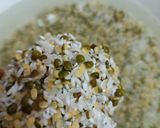 A picture of step 1 of Onion Garlic Masala Khichdi.