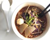 รูปขั้นตอนการทำที่ 8 ของ ก๋วยเตี๋ยวต้มยำสุโขทัย 🍜🌶 #อาหารไทยง่ายๆ