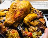 A picture of step 11 of Eggplant Maqluba.