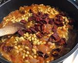 A picture of step 5 of Flageolets with Onions, Garlic, Sun-Dried Tomatoes, and Homemade Chakchouka.