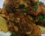 A picture of step 3 of Chicken arvi.