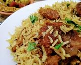A picture of step 5 of Quick n easy beef pulayo.