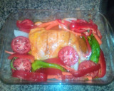 Foto del paso 1 de la receta: Pollo al horno con verduras fácil