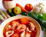Gambar langkah 3 resipi Contest #MAHN Tomyam campur.