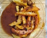 Foto del paso 4 de la receta: Vacío marinado al horno con papas