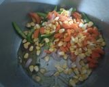 A picture of step 4 of Coconut Veg Pulao.