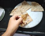 A picture of step 11 of Paneer-Chapati Cone.