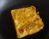 A picture of step 5 of Bread Besan Masala Toast.