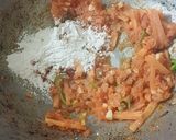 A picture of step 2 of Almond milk pasta.