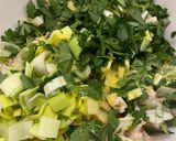 A picture of step 2 of Cheese and leek ‘sausage’ rolls - vegetarian.