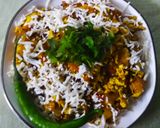 A picture of step 3 of Paneer burji.