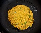 A picture of step 4 of Soya Chunks Chilla (protein rich, weight loss recipe).