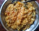 A picture of step 11 of Thinai arisi bisebelabath.
