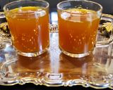 A picture of step 4 of Ginger Turmeric tea. (kadha).