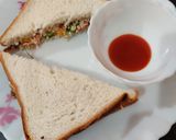 A picture of step 4 of No Fire Veg Sandwich...