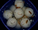 A picture of step 6 of Rasbhare Rasgulle.