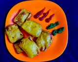 A picture of step 5 of Bread Pakoda.