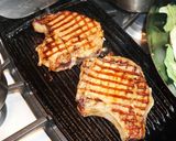 A picture of step 4 of Grilled Pork Chops with Sweet and Sour Sauce.