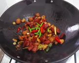 Foto langkah ke 10 dari resep Ayam Sosis Bakso Saus Teriyaki.