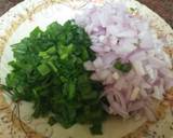 Potato green onion tomato veg recipe step 2 photo