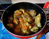 A picture of step 4 of Murgh Hariyali.