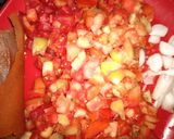 A picture of step 1 of Ofada sauce with rice.