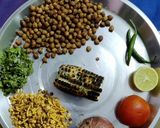चना भेल(chana bhel recipe in hindi) रेसिपी चरण 1 फोटो