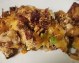 A picture of step 8 of Buffalo Chicken and Roasted Potato Casserole.