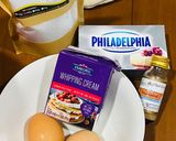 รูปขั้นตอนการทำที่ 1 ของ ชีสเค้กหน้าไหม้ (สูตรคีโต) 🥧🥚🧡