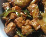 Foto langkah ke 3 dari resep Tempe + ayam kecap cabe ijo.