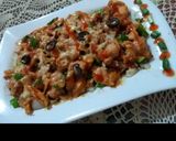 A picture of step 6 of Chicken and Cheese loaded fries.