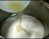 A picture of step 5 of Knafeh na'ameh (traditional palestinian recipe).