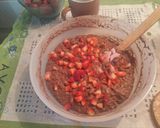 Foto del paso 3 de la receta: Torta de chocolate, avena y frutillas sin azúcar 🍓🍓🍫