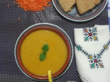 شوربة العدس الأحمر على طريقتي