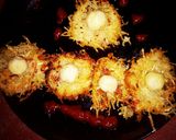 পটেটো বার্ড নেস্ট(potato bird nest recipe in Bengali) রেসিপির ধাপ 9 ছবি