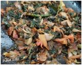 A picture of step 6 of Lal Math (Amaranth Leaves) Sabzi.