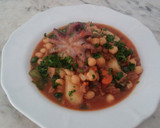 Foto del paso 8 de la receta: Bacalao seco con garbanzos y pulpitos
