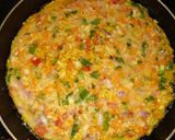 A picture of step 3 of Oats egg omelette.