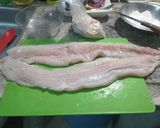 Foto del paso 1 de la receta: Milanesas de Pescado 🐠 de Cazón, con Papas🥔 aplastadas al horno