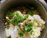 A picture of step 3 of Sabudana Vada.