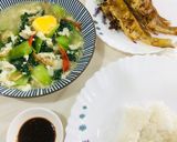 Gambar langkah 5 resipi Sawi Tumis Air Pecah Telur.