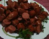 A picture of step 10 of Fried beef smokies.
