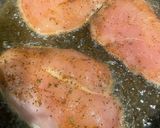 A picture of step 1 of Chicken breast with green salad.