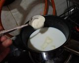 A picture of step 3 of Badam milk.